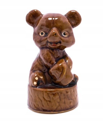 STARA PORCELANOWA FIGURKA MIŚ
