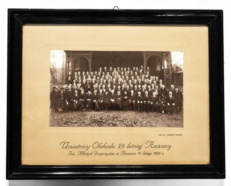STARA FOTOGRAFIA - 25 LAT TOWARZYSTWA MŁODYCH DROGERZYSTÓW, POZNAŃ 1926