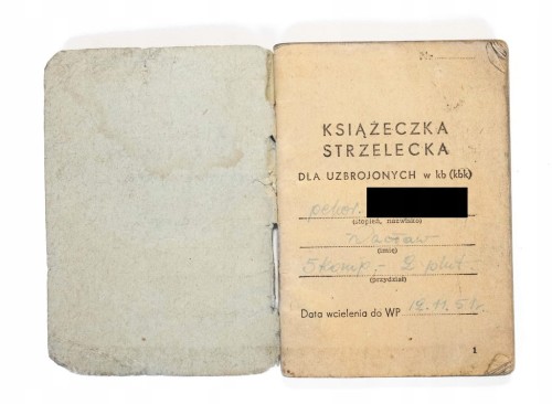 KSIĄŻECZKA STRZELECKA - 5 KOMPANIA, 2 PLUTON WP (PRL)