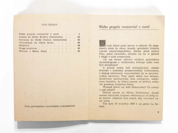 STARA KSIĄŻKA, PIĘKNA PANI - HISTORIA ZJAWIENIA MATKI BOŻEJ WE FRANCJI 1983