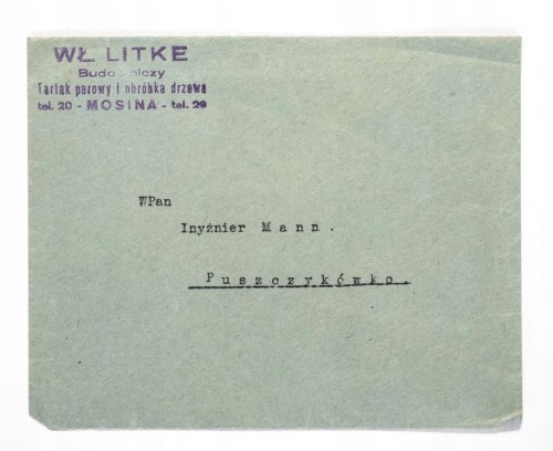 STARA KOPERTA - WŁ. LITKE, TARTAK PAROWY, OBRÓBKA DRZEWA, MOSINA 1936
