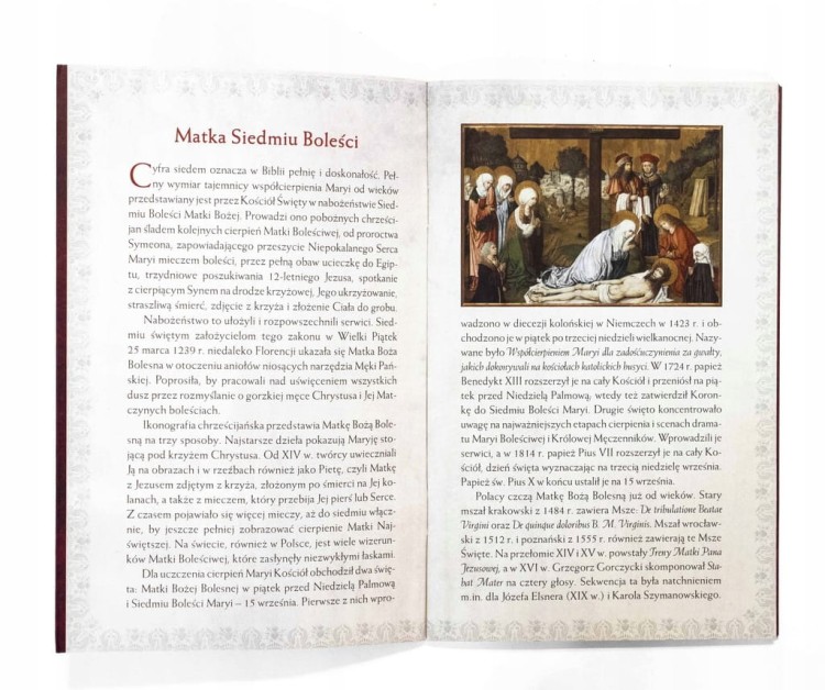 KSIĄŻKA SIEDEM BOLEŚCI MATKI BOŻEJ