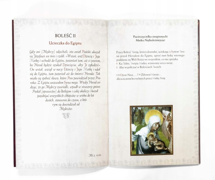 KSIĄŻKA SIEDEM BOLEŚCI MATKI BOŻEJ