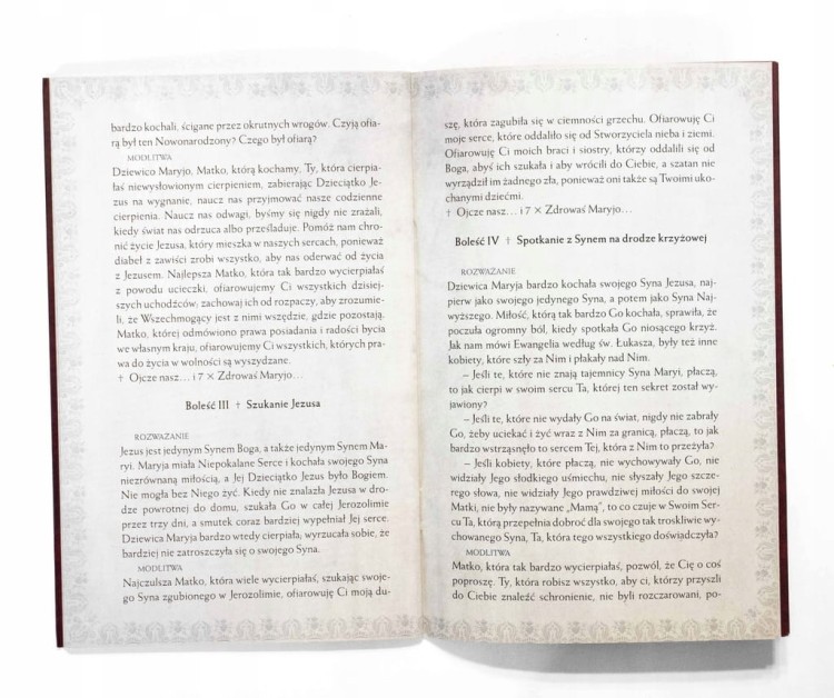 KSIĄŻKA SIEDEM BOLEŚCI MATKI BOŻEJ