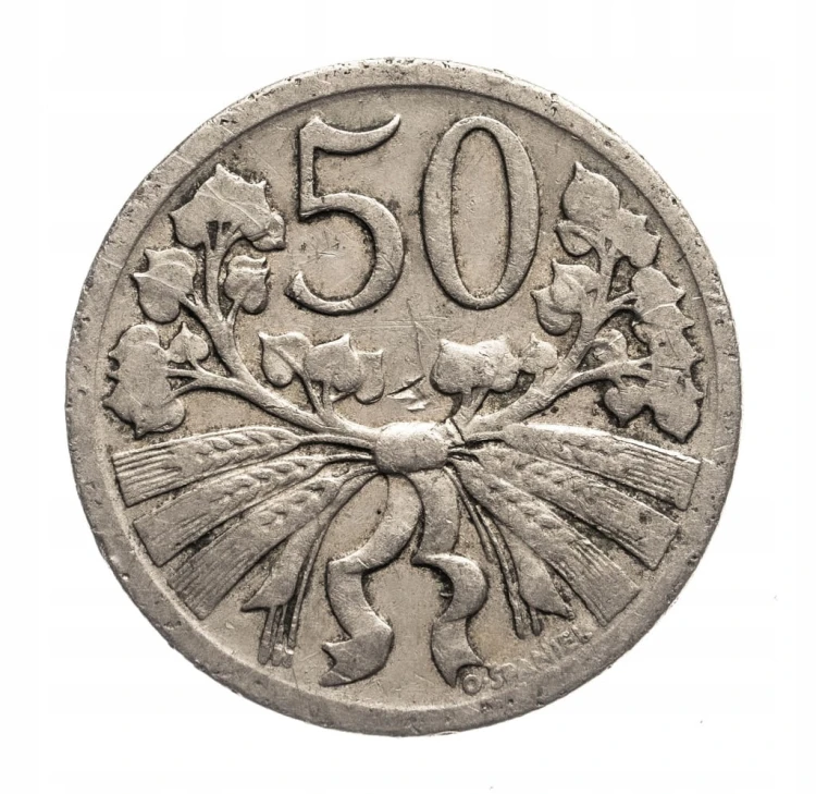 CZECHOSŁOWACJA 50 HALERZY 1922 ROK st.3