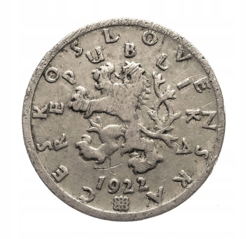 CZECHOSŁOWACJA 50 HALERZY 1922 ROK st.3