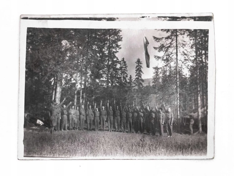STARA FOTOGRAFIA - WOJSKO POLSKIE, ĆWICZENIA WOJSKOWE 1933