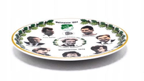 STARY NIEMIECKI TALERZ PORCELANOWY - T.S.V. BUCH AM FORST, PIŁKARZE