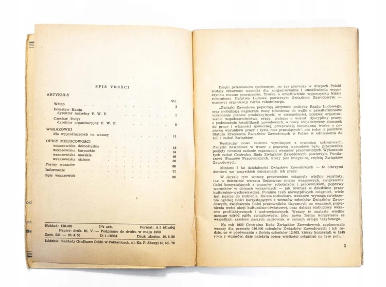 STARA KSIĄŻKA PRZEWODNIK WCZASÓW 1950