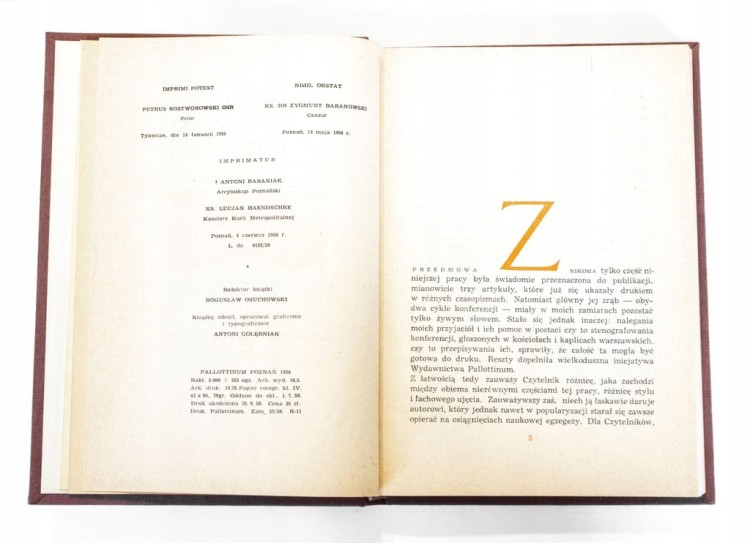 STARA KSIĄŻKA Z ROZWAŻAŃ NAD NOWYM PRZYMIERZEM 1958