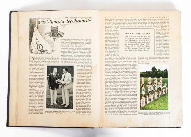 STARA KSIĄŻKA NIEMIECKA OLIMPIADA 1932 LOS ANGELES