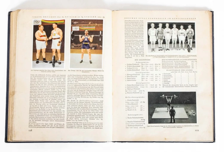 STARA KSIĄŻKA NIEMIECKA OLIMPIADA 1932 LOS ANGELES