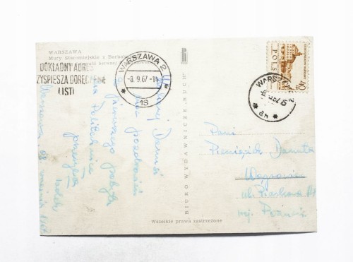 WARSZAWA - MURY STAROMIEJSKIE Z BARBAKANEM 1967