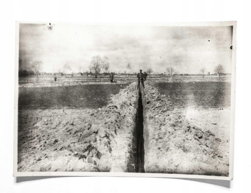 STARA FOTOGRAFIA - SPÓŁKA WODNA, REGULACJA MAŁEJ MOGILNICY, PODRZEWIE 1930
