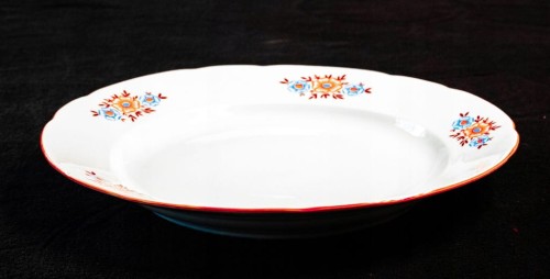 STARY WIELKI TALERZ PORCELANOWY ĆMIELÓW
