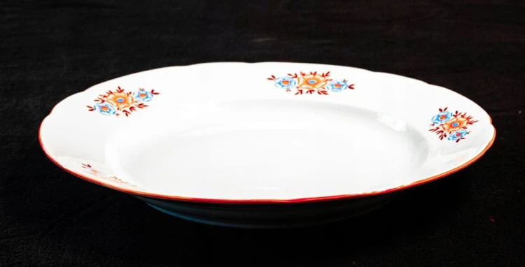 STARY WIELKI TALERZ PORCELANOWY ĆMIELÓW