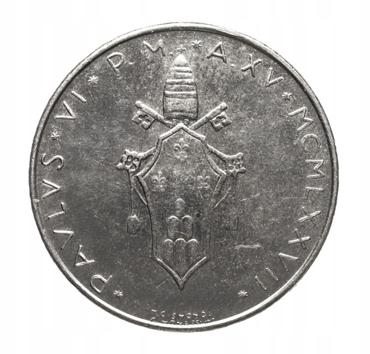 WATYKAN PAWEŁ VI 50 LIRÓW 1977 ROK st.1-