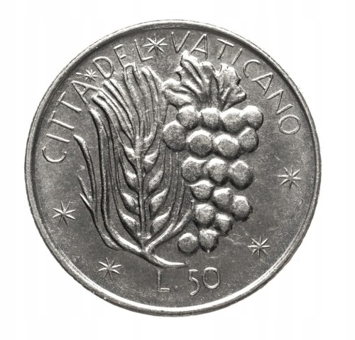 WATYKAN PAWEŁ VI 50 LIRÓW 1977 ROK st.1-