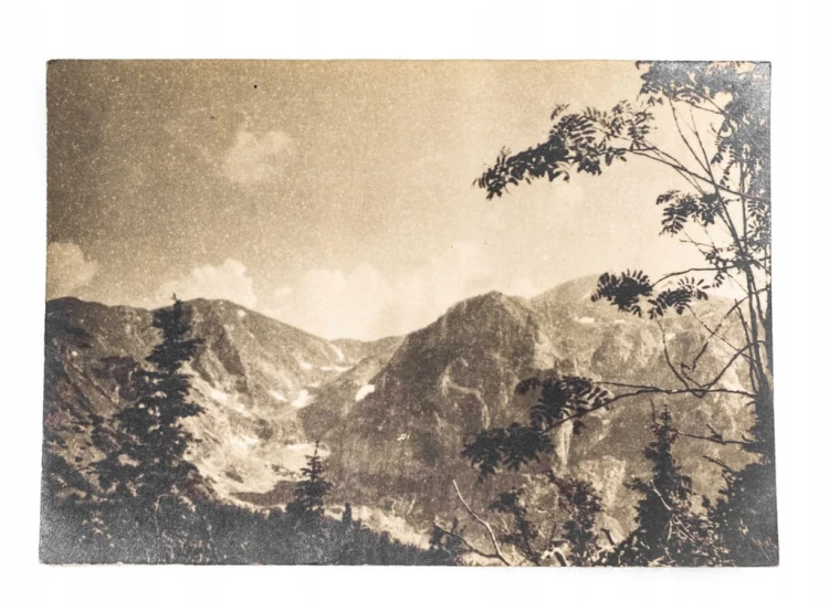 TATRY - WIDOK Z DROGI NAD REGLAMI 1951