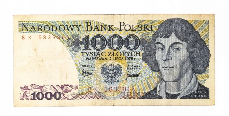 Polska, PRL (1944 - 1989), 1000 ZŁOTYCH 2.07.1975, seria BK