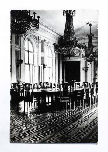 ŁAŃCUT - ZAMEK, MUZEUM, SALA JADALNA 1965