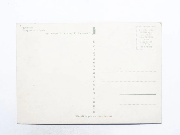 TORUŃ - FRAGMENT MIASTA l. 60