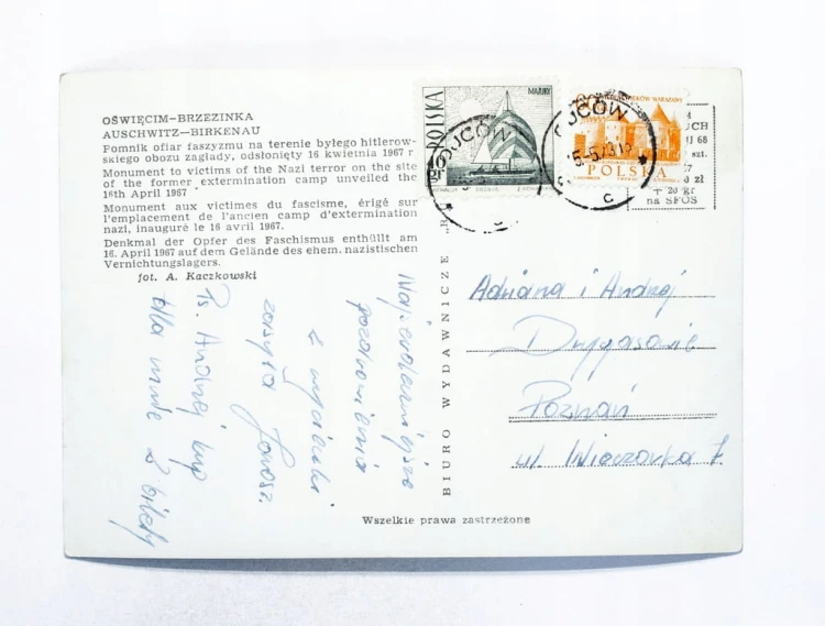 OŚWIĘCIM, BRZEZINKA - POMNIK OFIAR FASZYZMU NA TERENIE OBOZU 1973