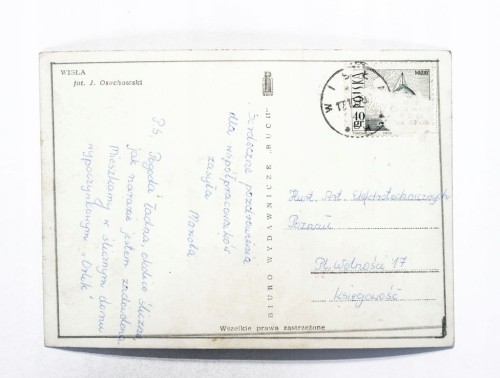 WISŁA - PANORAMA MIASTA 1970