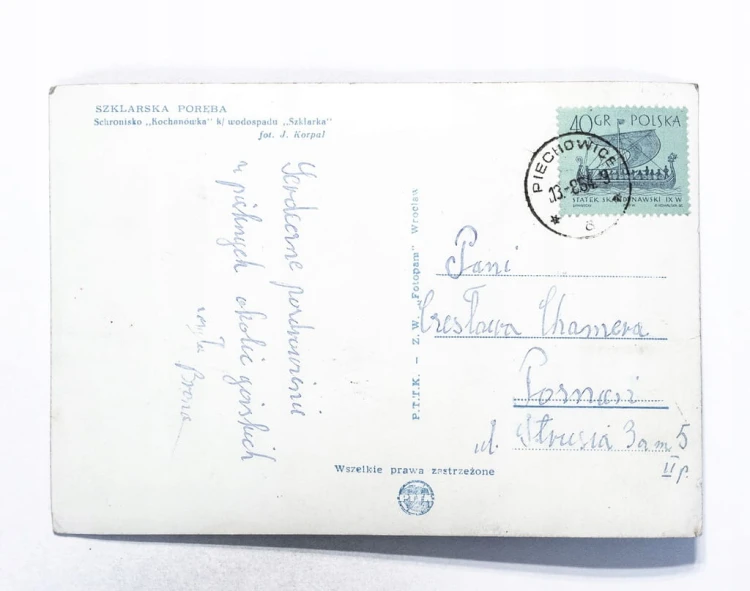 SZKLARSKA PORĘBA - SCHRONISKO KOCHANÓWKA 1964