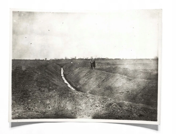 STARA FOTOGRAFIA - SPÓŁKA WODNA, REGULACJA MAŁEJ MOGILNICY, PODRZEWIE 1930