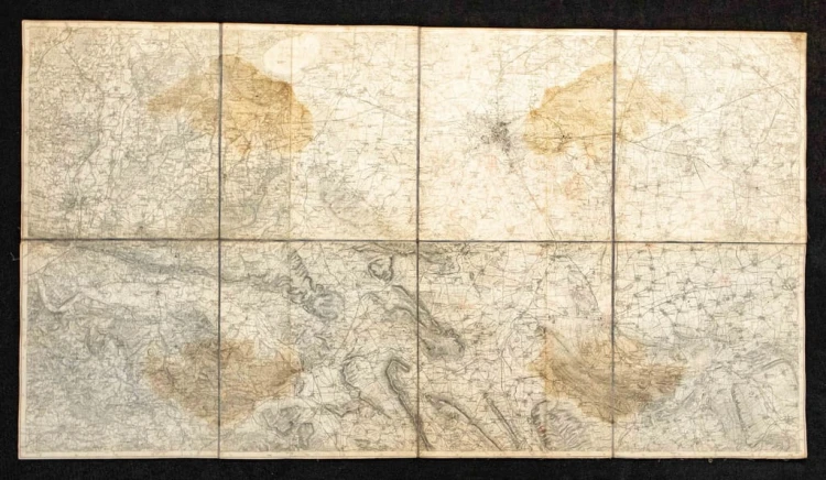 STARA MAPA NIEMCY - BUCKEBURG, SPRINGE, HANOWER 1899