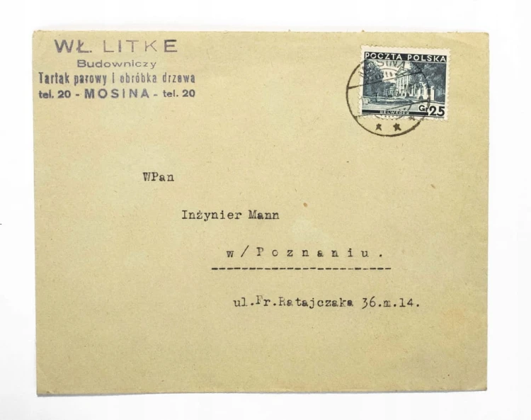 STARA KOPERTA - WŁ. LITKE, TARTAK PAROWY, OBRÓBKA DRZEWA, MOSINA 1936