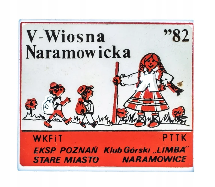 ODZNAKA KLUB GÓRSKI LIMBA, V WIOSNA NARAMOWICKA, POZNAŃ 1982