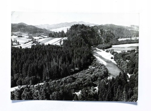 PIENINY SPISKIE - WIDOK Z ZAMKU W CZORSZTYNIE NA ZIELONE SKAŁY 1972