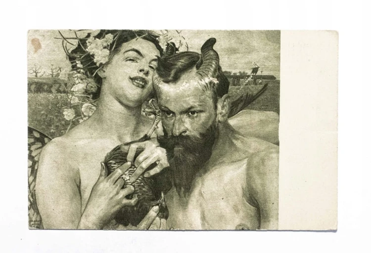 STARA POCZTÓWKA - MALCZEWSKI, PO POLOWANIU II RP