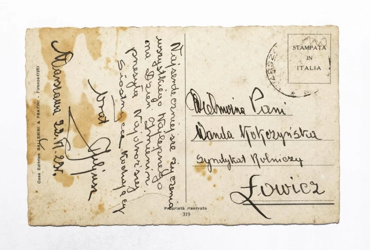 STARA POCZTÓWKA IMIENINOWA - WARSZAWA / ŁOWICZ 1929