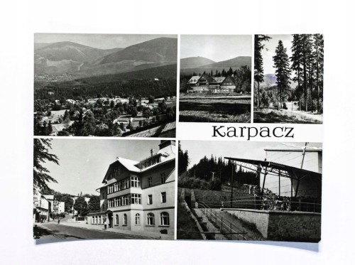 KARPACZ - PANORAMA, DOM MIESZKO, HOTEL ORLINEK, ZAPORA, WYCIĄG 1974
