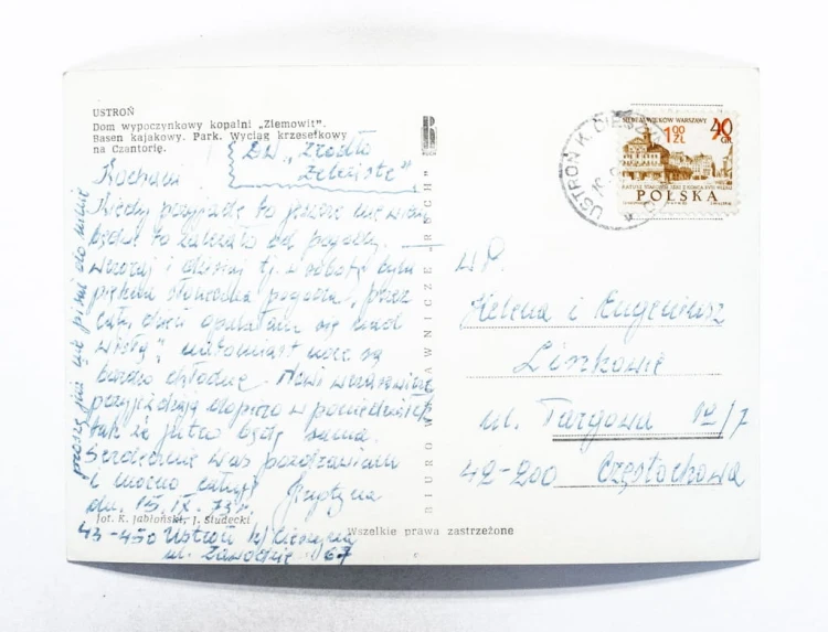 USTROŃ - DOM WYPOCZYNKOWY KOPALNI ZIEMOWIT, BASEN, PARK, WYCIĄG 1973