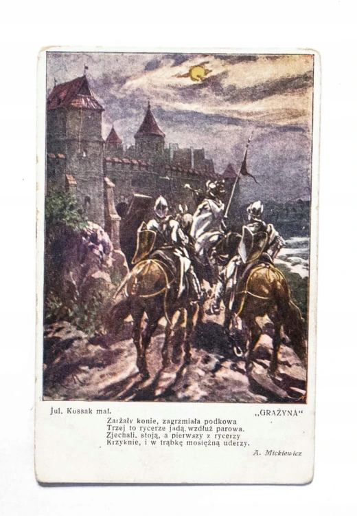 STARA POCZTÓWKA - KOSSAK, GRAŻYNA II RP