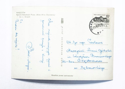 NAŁĘCZÓW - POMNIK BOLEWSŁAWA PRUSA 1973
