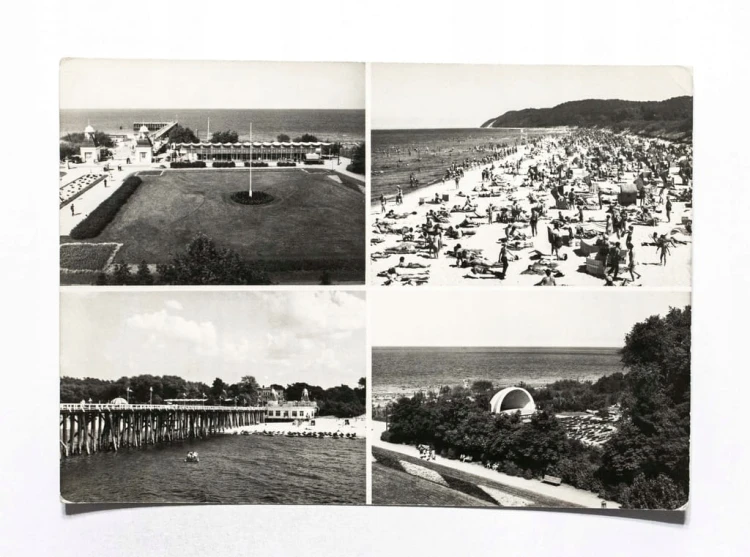 MIĘDZYZDROJE - SKWER, MOLO, PLAŻA, KAWCZA GÓRA, MUSZLA KONCERTOWA 1972
