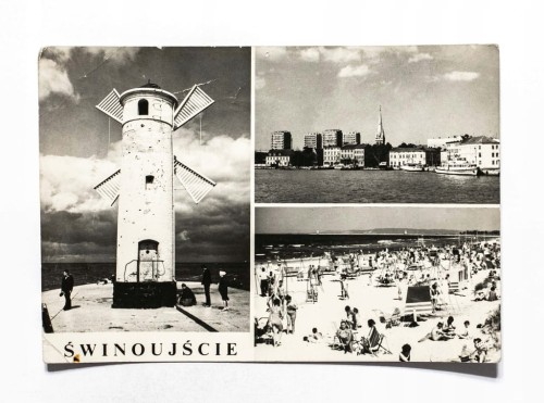 ŚWINOUJŚCIE - FALOCHRON, PRZYSTAŃ PROMOWA, PLAŻA l. 70
