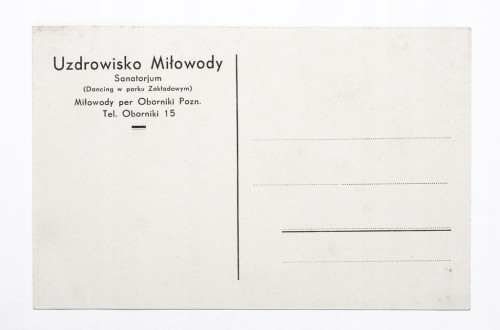 OBORNIKI - UZDROWISKO MIŁOWODY II RP