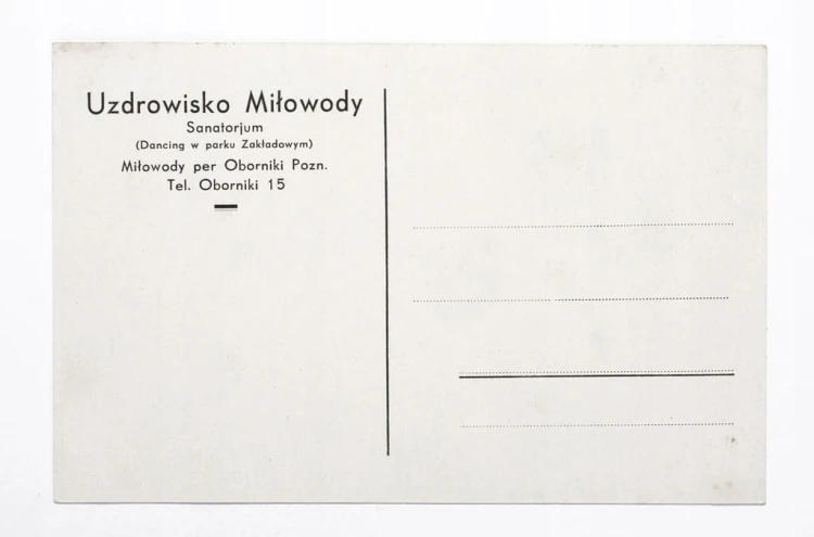 OBORNIKI - UZDROWISKO MIŁOWODY II RP