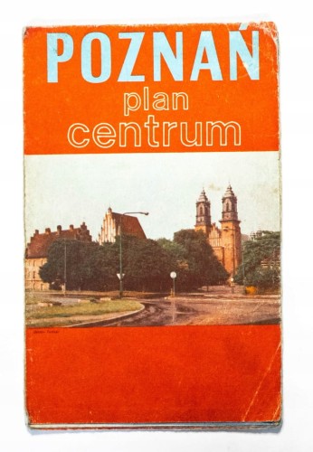 STARA MAPA - POZNAŃ, PLAN CENTRUM 1981