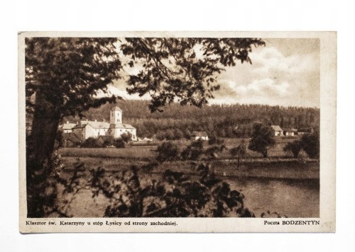 STARA POCZTÓWKA - KLASZTOR ŚW. KATARZYNY U STÓP ŁYSICY II RP