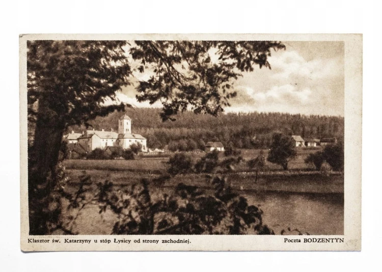 STARA POCZTÓWKA - KLASZTOR ŚW. KATARZYNY U STÓP ŁYSICY II RP