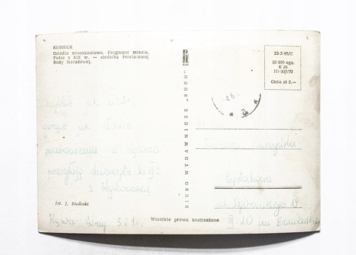 KŁOBUCK - OSIEDLE, PAŁAC, SIEDZIBA PRN 1967