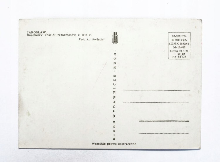 JAROSŁAW - KOŚCIÓŁ REFORMATÓW l. 60