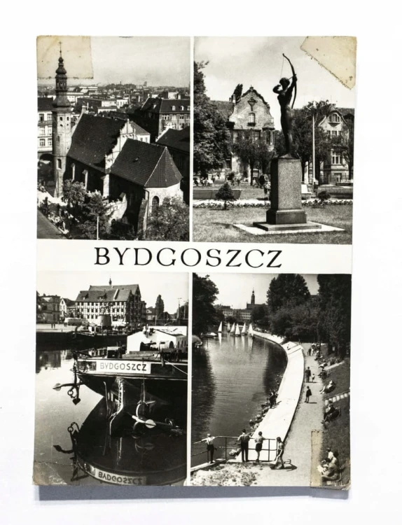BYDGOSZCZ - KOŚCIÓŁ KLARYSEK, PORT RZECZNY, ŁUCZNICZKA l. 60